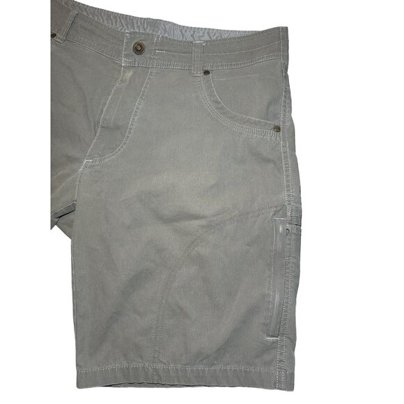 KUHL Vintage Patina Dye Men's Cargo Shorts Sz 34 Hiking Outdoor Pockets Logo - Picture 4 of 8